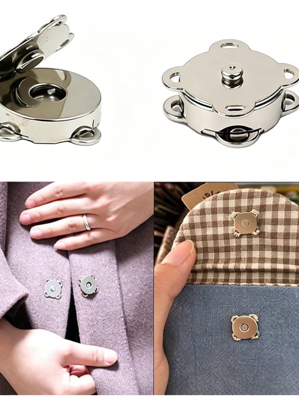 Magnetic Button Snaps - Picture 3 of 5